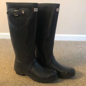 Hunter Rain boots with boot sock
